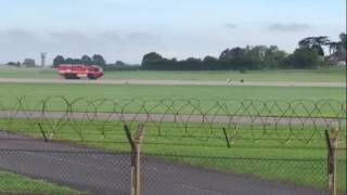 Sea Vixen belly-landing at Yeovilton Sea Vixen belly-landing at Yeovilton